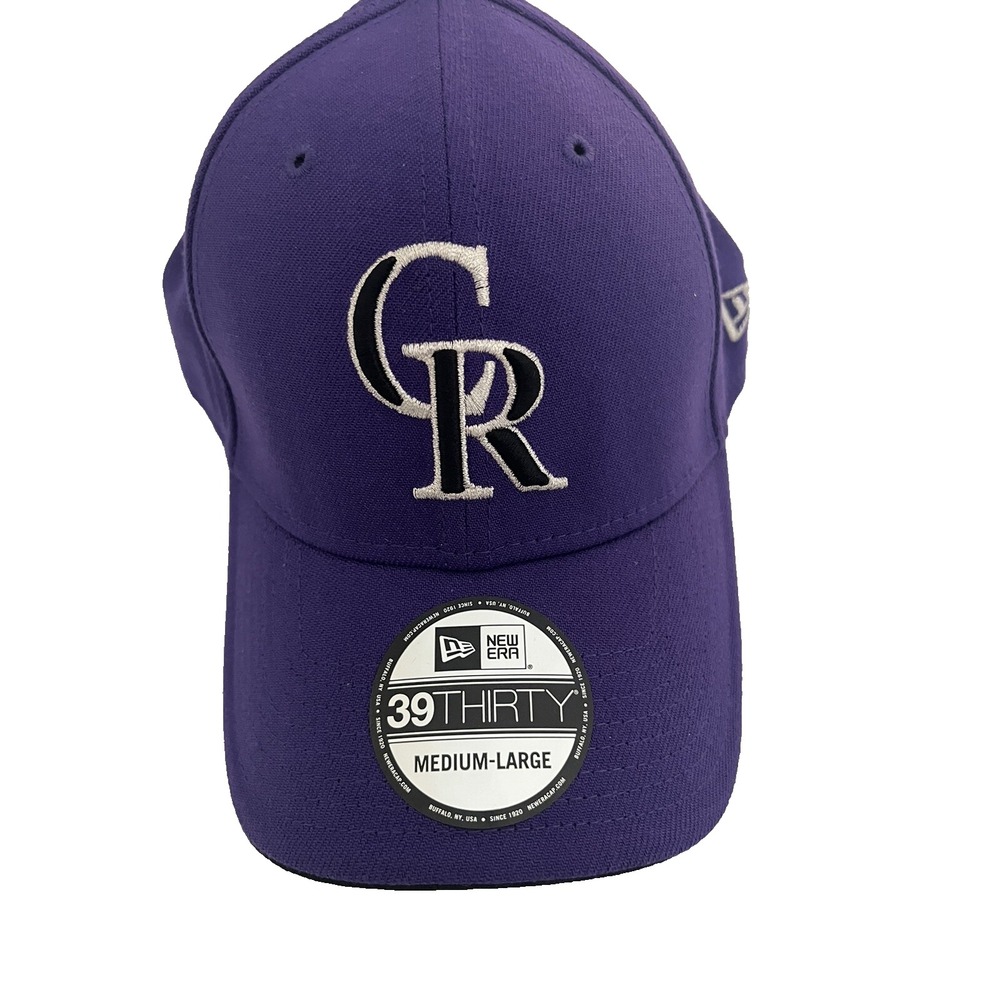 Colorado Rockies New Era Mens 39Thirty Purple Stretch Hat Medium-Large M/L NWT